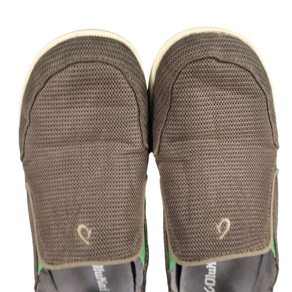 OluKai Shoes Mens 9 Casual Slip On Mesh Nohea Loafer Brown Slide Comfort Active - Picture 7 of 12